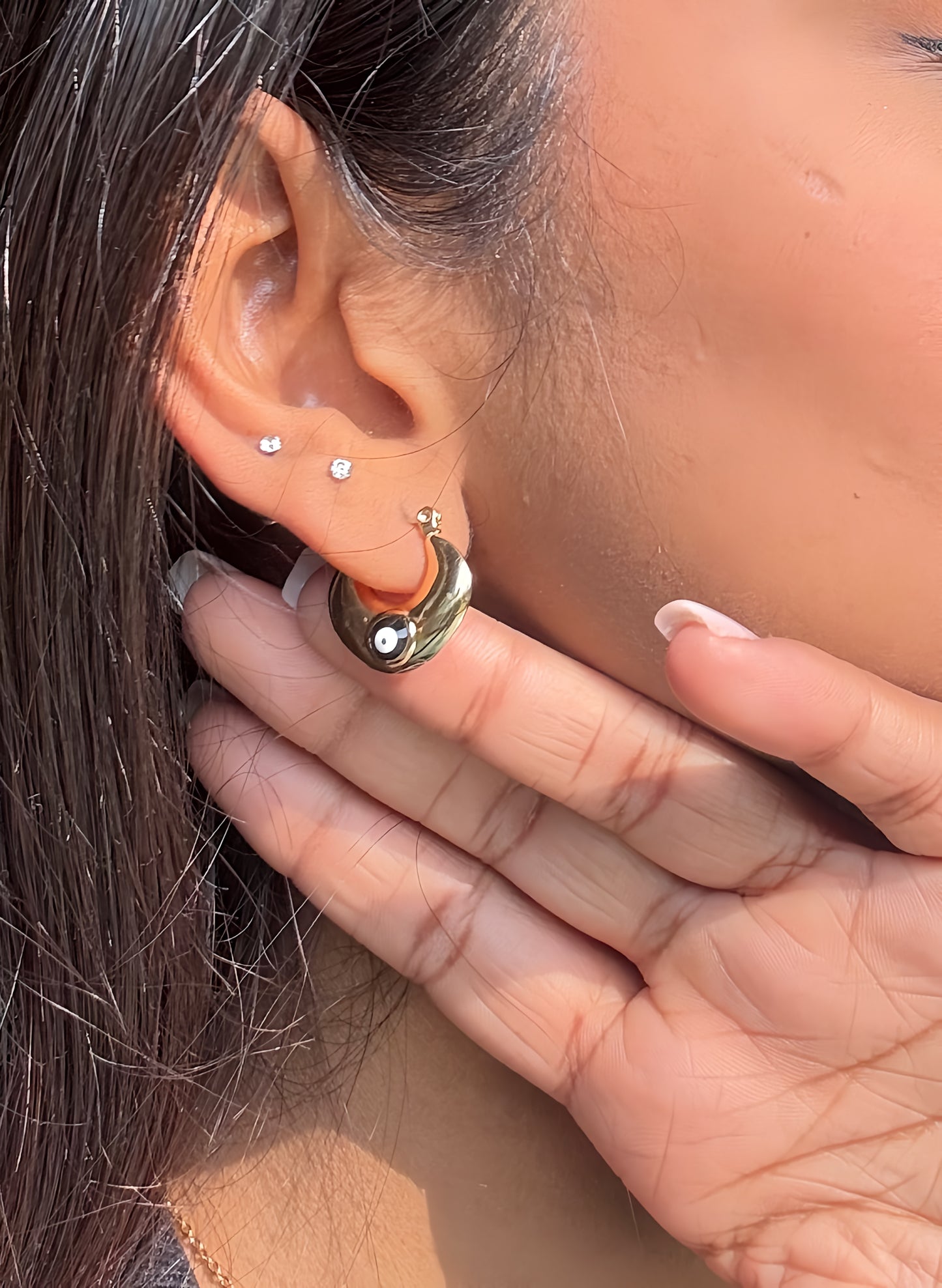 COSMIC EYES HOOPS