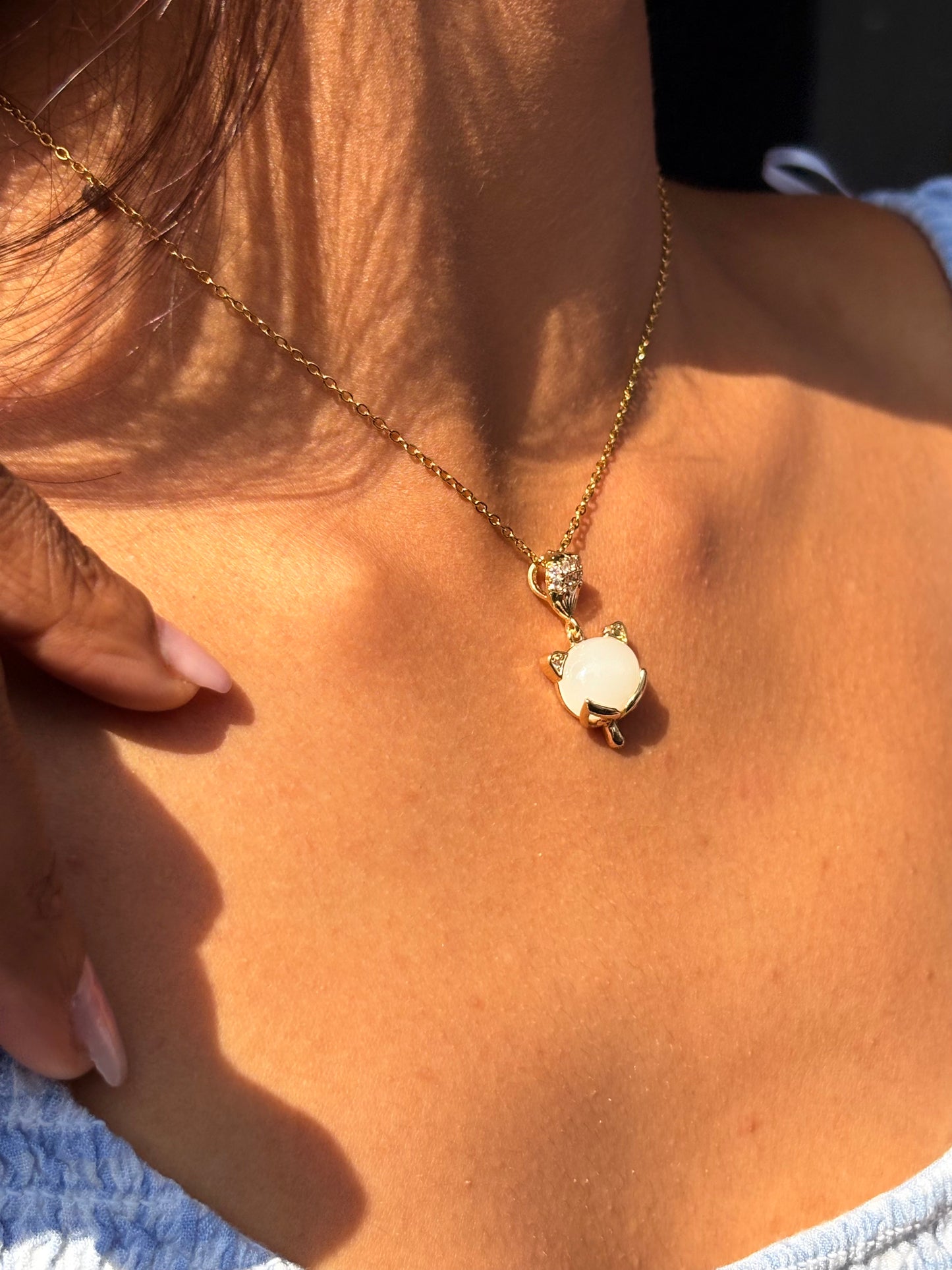 MYSTIC CAT MOONSTONE PENDANT
