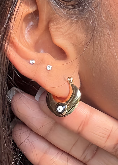 COSMIC EYES HOOPS