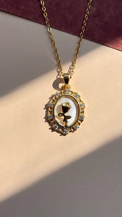 ROYAL ROSE MEDALLION PENDANT