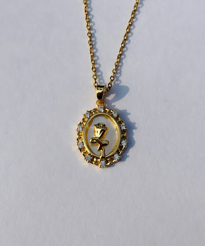 ROYAL ROSE MEDALLION PENDANT