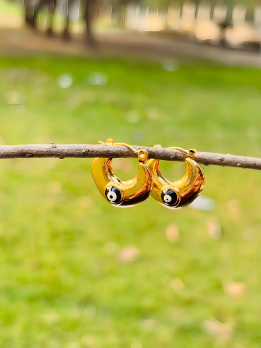 COSMIC EYES HOOPS